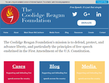 Tablet Screenshot of coolidgereagan.org